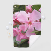 Rosa Oleander Blumen Golfhandtuch (Insitu)