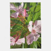 Rosa Oleander Blumen Küchenhandtuch Botanischer Ga Geschirrtuch (Vertikal)