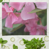 Rosa Oleander Blumen Küchentuch (Gefaltet)