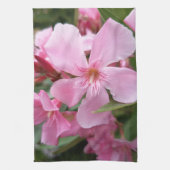 Rosa Oleander Blumen Küchentuch (Vertikal)