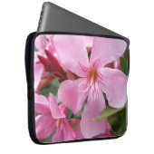 Rosa Oleander Blumen Laptop Hülle Laptopschutzhülle (Vorne Rechts)