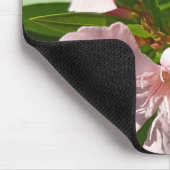 Rosa Oleander Blumen-Mauspad Botanischer Garten De Mousepad (Ecke)