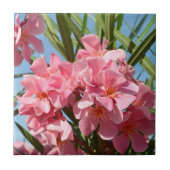 Rosa Oleander Fliese (Vorderseite)