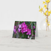 Rosa Oleander-Schatten-Fee Karte (Gelbe Blume)