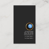 Rosa olivgrüner beruflicher GlasBarkeeper Martinis Visitenkarte (Rückseite)