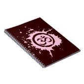 Rosa Om Bio Planet Notebook Journal Notizblock (Rechte Seite)