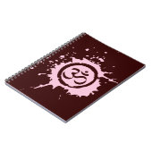 Rosa Om Bio Planet Notebook Journal Notizblock (Linke Seite)