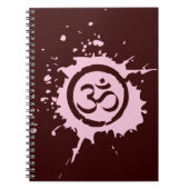 Rosa Om Bio Planet Notebook Journal Notizblock (Vorderseite)