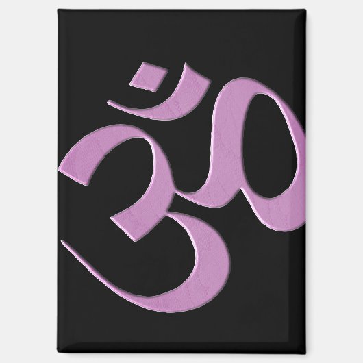 Rosa Om Magnet (Vorderseite)