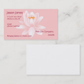 Rosa OM-Symbol-Visitenkarte Visitenkarte (Vorne/Hinten)