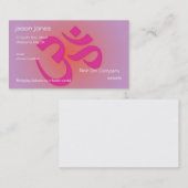 Rosa OM-Symbol-Visitenkarte Visitenkarte (Vorne/Hinten)