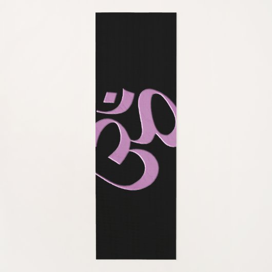 Rosa Om Yogamatte (Vorderseite)