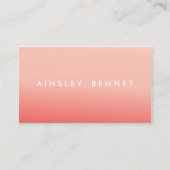 Rosa Ombre Aquarell-Visitenkarten Visitenkarte (Vorderseite)