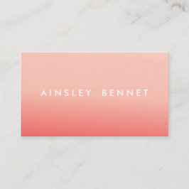 Rosa Ombre Aquarell-Visitenkarten Visitenkarte