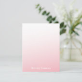 Rosa Ombre Flachbildschirm Einladung (Stehend Vorderseite)