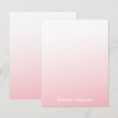 Rosa Ombre Flachbildschirm Einladung (Vorne/Hinten)