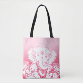 Rosa Ombre Ganesh Bag / Tasche (Vorderseite)
