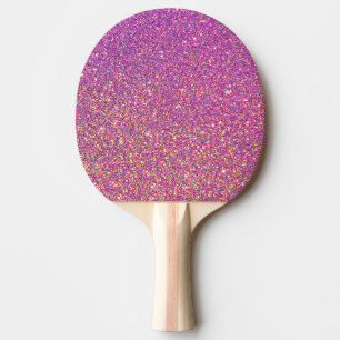 Rosa Ombre Glitzer Hintergrund Tischtennis Schläger