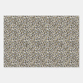 Rosa Ombre Gold Black Leopard Geschenkpapier Set (Vorderseite 2)