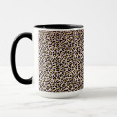 Rosa Ombre Gold Black Leopard     Tasse (Links)
