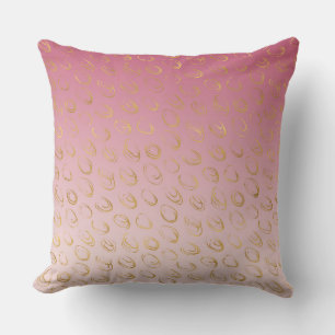 Rosa Ombre Gold Schicke Kreise Kissen
