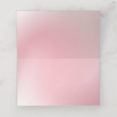 Rosa Ombre Hintergrund Platzkarte (Innenseite Aufgefaltet)