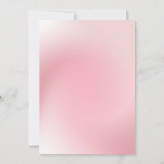 Rosa Ombre Hintergrund Save The Date (Rückseite)