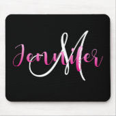 Rosa Ombre Jennifer mit individuell einstellbarem  Mousepad (Vorne)