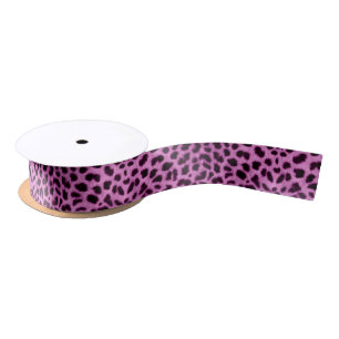 Rosa Ombre Leopard-Tierdruck-Band Satinband