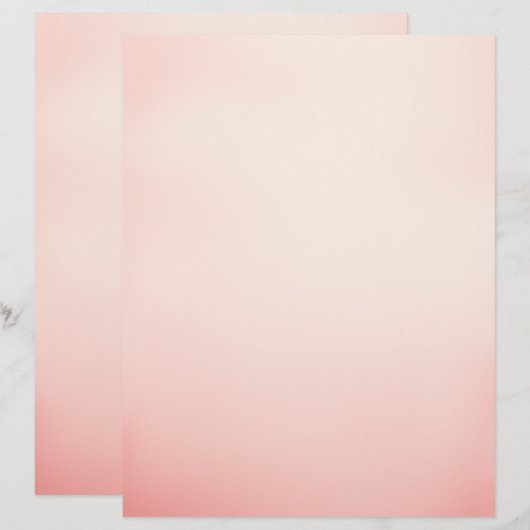 Rosa Ombre Letterhead Briefbogen (Vorne/Hinten)