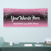 Rosa Ombre-Light-Strings hinzufügen Ihren eigenen Banner (Messe)