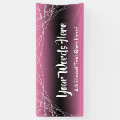 Rosa Ombre-Light-Strings hinzufügen Ihren eigenen Banner (Vertikal)