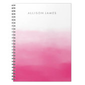 Rosa Ombre Notizblock (Vorderseite)