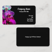 Rosa Ombre Orchideen-Standard-Visitenkarte Visitenkarte (Vorne/Hinten)