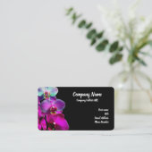 Rosa Ombre Orchideen-Standard-Visitenkarte Visitenkarte (Stehend Vorderseite)