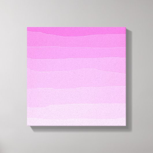 Rosa Ombre Originelle Kunst Leinwanddruck (Vorderseite)