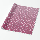 Rosa Ombre Quatrefoil Geschenkpapier (Ungerollt)