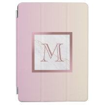 Rosa Ombre Rose Gold Monogram