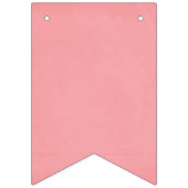 Rosa Ombre rustikales strukturiertes alles Gute Wimpelkette (Erste Fahne)
