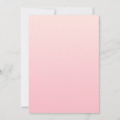 Rosa Ombre Save The Date (Rückseite)