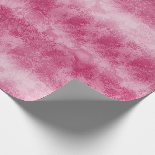 Rosa Ombre Streifen Geschenkpapier (Ecke)