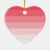 Rosa Ombre Streifen Keramikornament (Hinten)