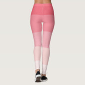 Rosa Ombre Streifen Leggings (Rückseite)