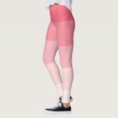 Rosa Ombre Streifen Leggings (Links)