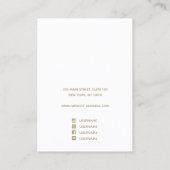 Rosa Ombre Wasserfarbenfeld-Anzeige Visitenkarte (Rückseite)