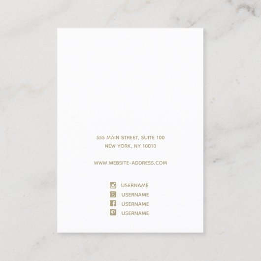 Rosa Ombre Wasserfarbenfeld-Anzeige Visitenkarte (Rückseite)