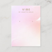 Rosa Ombre Wasserfarbenfeld-Anzeige Visitenkarte (Vorderseite)