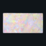 Rosa Opal-Design Imitate klobiger Glitzer Schreibtischunterlage<br><div class="desc">opal inspiriert Texturschreibmatte</div>