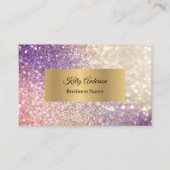 Rosa Opal Gold Texturen Marmor Visitenkarte (Vorderseite)