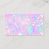 Rosa Opal Hintergrund danke Visitenkarte (Rückseite)